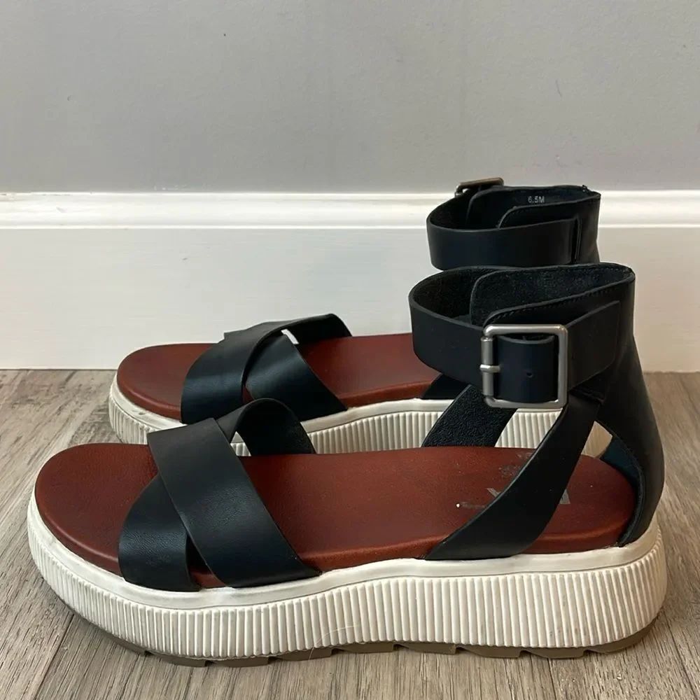 MIA Lunna Open Toe Flatform Platform Sandals